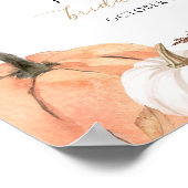 Herfst vrijgezellenfeest welkomstbord, herfstdouch poster (Hoek)