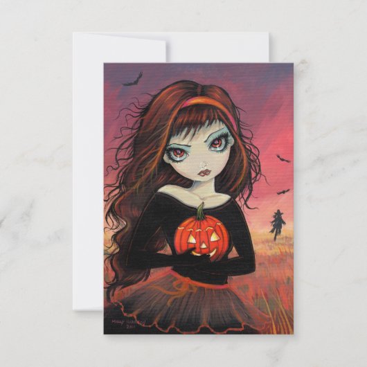 Herfst Vuur Halloween Kaarten (Voorkant)