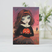 Herfst Vuur Halloween Kaarten (Staand voorkant)