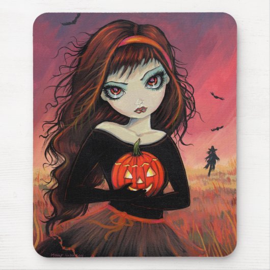 Herfst Vuur Halloween Muismat (Voorkant)