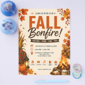 Herfst Vuurkorf Flyer (Enkel)