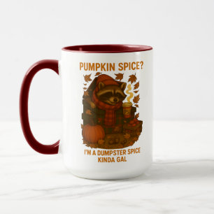 Herfst Wasbeer Grappige Pompoen Kruiden Latte Mok