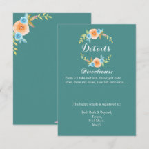 Herfst Watercolo Trouwkaart Details