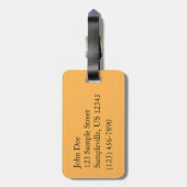 Herfst Waterfall en Creek Pennsylvania Natuur Bagagelabel (Achterkant verticaal)