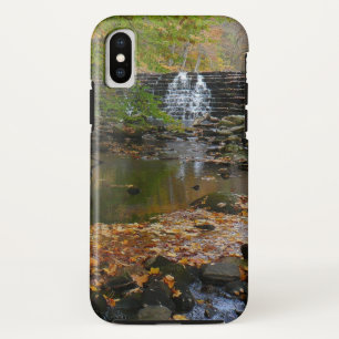 Herfst Waterfall en Creek Pennsylvania Natuur iPhone XS Hoesje