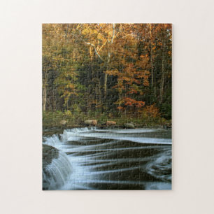 Herfst Waterfall Puzzle Legpuzzel