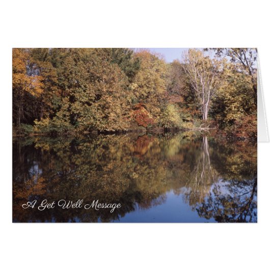 Herfst, waterreflecties worden goed (Voorkant Horizontaal)
