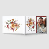 Herfst Waterverf botanisch monogram Gastenboek (Volledig)