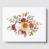 Herfst Waterverf botanisch monogram Gastenboek (Achterkant)