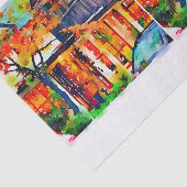 Herfst Waterverf brandkleur ontkoppelen gemengde m Tissuepapier (Detail)