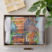 Herfst Waterverf brandkleur ontkoppelen gemengde m Tissuepapier (Geschenk)