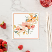 Herfst waterverf floraal servet (Insitu)