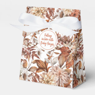 Herfst Waterverf Floral Baby shower Bedankdoosjes