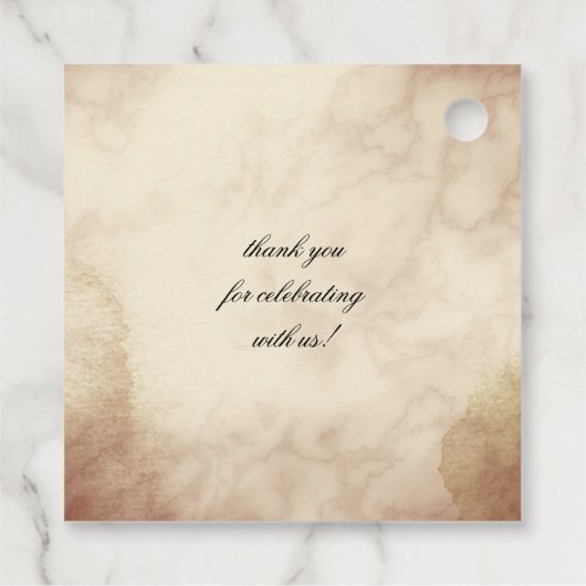 herfst waterverf folio monogram dank u bedankjes labels (Achterkant)