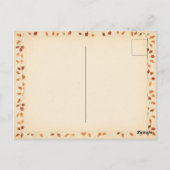 Herfst Waterverf Kitten met een letter - Briefkaart (Achterkant)