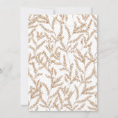 Herfst Waterverf Leaves Wedding Kaart (Achterkant)