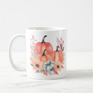 Herfst Waterverf Pompoen Boho Koffiemok