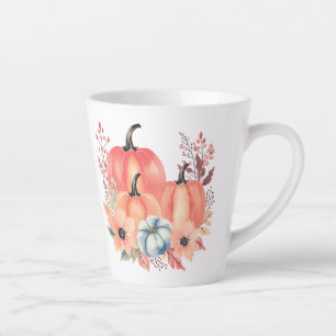 Herfst Waterverf Pompoen Boho Latte Mok