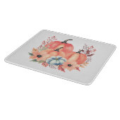 Herfst Waterverf Pompoen Boho Snijplank (Hoek)