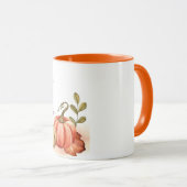 Herfst waterverf pompoenen met aanpasbare tekst mok (Voorkant rechts)