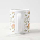 Herfst Waterverf pompoenpatroon Extra Grote Beker (Achterkant)