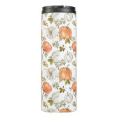 Herfst Waterverf pompoenpatroon Thermosbeker (Achterkant)