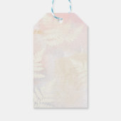 Herfst Waterverf Pumpkin Girl Baby shower Dank u w Cadeaulabel (Achterkant)