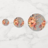 Herfst Waterverf Rustieke Bloemen Bruiloft Tafel Confetti (Achterkanten)