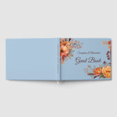 Herfst Waterverf rustieke bloemenbruiloft Gastenboek (Volledig)