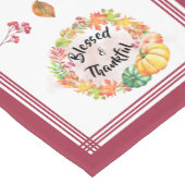 Herfst Waterverf Thanksgiving  zonder zegen Korte Tafelloper (Hoek)