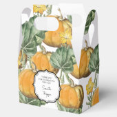 Herfst Waterverf Vintage Pompoenen   Bedankdoosjes (Geopend)