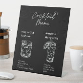 Herfst Wedding Bar Menu Reclamebord Met Voetstuk (Insitu)