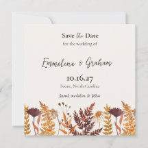 Herfst Weide Trouw Save the Date