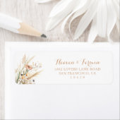 Herfst Weide Wilde Bloemen Retouradres Label (Insitu)