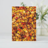 Herfst Wenskaart Bedankkaart (Staand voorkant)