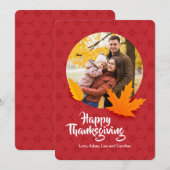 Herfst wenskaart met foto kaart (Voorkant / Achterkant)