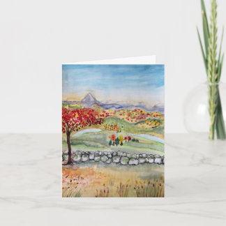 Herfst wenskaart - vier seizoenen collectie kaart