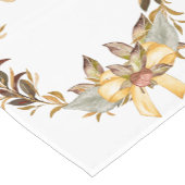 Herfst Wheat Earth Tones Rustic Table Runner Korte Tafelloper (Hoek)