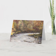 Herfst Whitetail Deer Thanksgiving Wenskaart