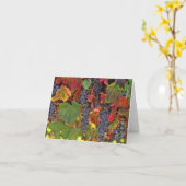  Herfst Wijn Wijnwerper Noot Kaarten blanco (Gele Bloem)