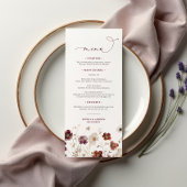 Herfst Wildbloemen Bruiloft Menu