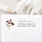 Herfst Wildbloemen Floral Return Address Label (Insitu)