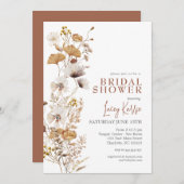 Herfst Wilde Bloem Bruiloft Uitnodiging (Voorkant / Achterkant)