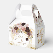 Herfst Wilde Bloem Goud Bloem Bruidsdouche Bedankdoosjes (Achterkant)