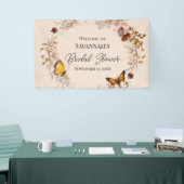 Herfst Wilde Bloem Waterverf Bruidsdouche Banner (Beurs)