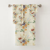 Herfst wilde bloemen patroon bad handdoek (Insitu)