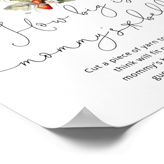 Herfst wilde paddenstoel Hoe groot is mama's buik  Poster (Hoek)