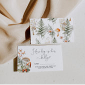 Herfst wilde paddenstoel hoe groot mama's buik informatiekaartje