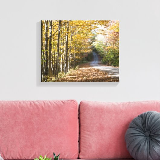 Herfst wildernis scène canvas afdruk (Insitu (Woonkamer))
