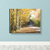 Herfst wildernis scène canvas afdruk (Insitu (Houten vloer))